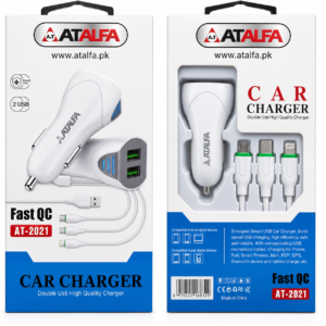 ATALFA Fast QC Dual USB Car Charger AT-2021