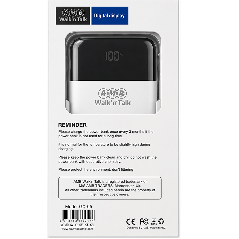AMB Walk'n Talk 10000mAh 22.5W Fast Charging Power Bank (GX-05) - Image 2
