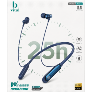 Vital V333 Wireless Neckband Earphones