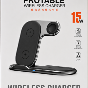 Portable 3-in-1 wireless charging station YN-105